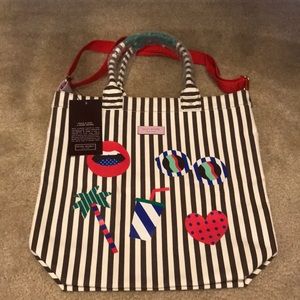 Brand New With Tags Henri Bendel Canvas Tote Bag